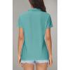 image:imageMAGCOMSEN Womens Polos Golf Shirts Short Sleeve UPF 50 Collared Shirt Quick Dry Tennis Work Athletic Tops06grey Green