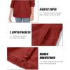 image:imageMAGCOMSEN Womens Sherpa Jacket Zip Up Hoodie Fuzzy Teddy Coat with Zipper Pockets Lightweight Fleece Lined Warm Winter Coat