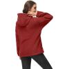 image:imageMAGCOMSEN Womens Sherpa Jacket Zip Up Hoodie Fuzzy Teddy Coat with Zipper Pockets Lightweight Fleece Lined Warm Winter Coat