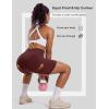 image:imageMAGCOMSEN Biker Shorts Women 8 No Front Seam Tummy Control Spandex Shorts with Pockets High Waisted Yoga Workout GymBurgundy
