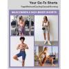 image:imageMAGCOMSEN Biker Shorts Women 8 No Front Seam Tummy Control Spandex Shorts with Pockets High Waisted Yoga Workout GymHot Pink