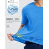 image:imageMAGCOMSEN Mens Short Sleeve Dry Fit Shirts Workout Gym Mesh Shirt Athletic Running Lightweight Performance TshirtAzure