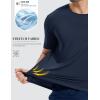 image:imageMAGCOMSEN Mens Short Sleeve Dry Fit Shirts Workout Gym Mesh Shirt Athletic Running Lightweight Performance TshirtNavy