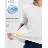 image:imageMAGCOMSEN Mens Short Sleeve Dry Fit Shirts Workout Gym Mesh Shirt Athletic Running Lightweight Performance TshirtWhite