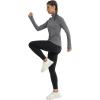 image:imageMAGCOMSEN Quarter Zip Pullover Women Fleece Shirt Thermal Long Sleeve Athletic Running Tops Thumb HoleDark Grey