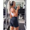 image:imageMAGCOMSEN Womens Biker Shorts 5 Pockets No Front Seam High Waisted Tummy Control Yoga Gym Workout ShortsNavy