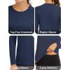 image:imageMAGCOMSEN Womens Long Sleeve Shirts UPF 50 Sun Protection Quick Dry Swim Shirt for Rash Guard Fishing Workout 2 Pack2 Packblack navy