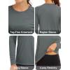 image:imageMAGCOMSEN Womens Long Sleeve Shirts UPF 50 Sun Protection Quick Dry Swim Shirt for Rash Guard Fishing Workout 2 Pack2 Packdark Grey white