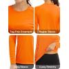 image:imageMAGCOMSEN Womens Long Sleeve Shirts UPF 50 Sun Protection Quick Dry Swim Shirt for Rash Guard Fishing Workout 2 Pack2 Packfluorescent Green fluorescent Orange