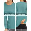image:imageMAGCOMSEN Womens Long Sleeve Shirts UPF 50 Sun Protection Quick Dry Swim Shirt for Rash Guard Fishing Workout 2 Pack2 Packlight Grey greygreen