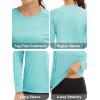 image:imageMAGCOMSEN Womens Long Sleeve Shirts UPF 50 Sun Protection Quick Dry Swim Shirt for Rash Guard Fishing Workout 2 Pack2 Packwhite light Blue