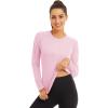 image:imageMAGCOMSEN Womens Long Sleeve Shirts UPF 50 Sun Protection Quick Dry Swim Shirt for Rash Guard Fishing Workout 2 Pack2 Packwhite light Pink