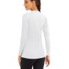 image:imageMAGCOMSEN Womens Long Sleeve Shirts UPF 50 Sun Protection Quick Dry Swim Shirt for Rash Guard Fishing Workout 2 Pack2 Packwhite white