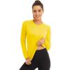 image:imageMAGCOMSEN Womens Long Sleeve Shirts UPF 50 Sun Protection Quick Dry Swim Shirt for Rash Guard Fishing Workout 2 Pack2 Packyellow fluorescent Orange