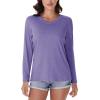 image:imageMAGCOMSEN Womens Workout Shirts UPF 50 Long Sleeve V Neck Lightweight Quick Dry Running Hiking Athletic Tops Women