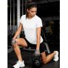 image:imageMAGCOMSEN Womens Workout Tops Short Sleeve Shirts UPF 50 Quick Dry Athletic Sun Protection Rash Guard for Women01white