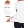 image:imageMAGCOMSEN Womens Workout Tops Short Sleeve Shirts UPF 50 Quick Dry Athletic Sun Protection Rash Guard for Women01white