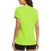 image:imageMAGCOMSEN Womens Workout Tops Short Sleeve Shirts UPF 50 Quick Dry Athletic Sun Protection Rash Guard for Women02fluorescent Green