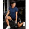 image:imageMAGCOMSEN Womens Workout Tops Short Sleeve Shirts UPF 50 Quick Dry Athletic Sun Protection Rash Guard for Women04navy