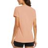 image:imageMAGCOMSEN Womens Workout Tops Short Sleeve Shirts UPF 50 Quick Dry Athletic Sun Protection Rash Guard for WomenApricot