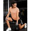 image:imageMAGCOMSEN Womens Workout Tops Short Sleeve Shirts UPF 50 Quick Dry Athletic Sun Protection Rash Guard for WomenApricot