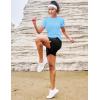 image:imageMAGCOMSEN Womens Workout Tops Short Sleeve Shirts UPF 50 Quick Dry Athletic Sun Protection Rash Guard for WomenBlue