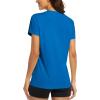 image:imageMAGCOMSEN Womens Workout Tops Short Sleeve Shirts UPF 50 Quick Dry Athletic Sun Protection Rash Guard for WomenBlue Green