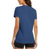 image:imageMAGCOMSEN Womens Workout Tops Short Sleeve Shirts UPF 50 Quick Dry Athletic Sun Protection Rash Guard for WomenBlue Grey