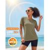 image:imageMAGCOMSEN Womens Workout Tops Short Sleeve Shirts UPF 50 Quick Dry Athletic Sun Protection Rash Guard for WomenDull Cyan