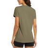 image:imageMAGCOMSEN Womens Workout Tops Short Sleeve Shirts UPF 50 Quick Dry Athletic Sun Protection Rash Guard for WomenDull Cyan