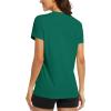 image:imageMAGCOMSEN Womens Workout Tops Short Sleeve Shirts UPF 50 Quick Dry Athletic Sun Protection Rash Guard for WomenEmerald Green