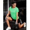 image:imageMAGCOMSEN Womens Workout Tops Short Sleeve Shirts UPF 50 Quick Dry Athletic Sun Protection Rash Guard for WomenMint Green