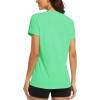 image:imageMAGCOMSEN Womens Workout Tops Short Sleeve Shirts UPF 50 Quick Dry Athletic Sun Protection Rash Guard for WomenMint Green
