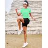 image:imageMAGCOMSEN Womens Workout Tops Short Sleeve Shirts UPF 50 Quick Dry Athletic Sun Protection Rash Guard for WomenMint Green