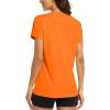 image:imageMAGCOMSEN Womens Workout Tops Short Sleeve Shirts UPF 50 Quick Dry Athletic Sun Protection Rash Guard for WomenOrange