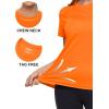 image:imageMAGCOMSEN Womens Workout Tops Short Sleeve Shirts UPF 50 Quick Dry Athletic Sun Protection Rash Guard for WomenOrange