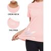 image:imageMAGCOMSEN Womens Workout Tops Short Sleeve Shirts UPF 50 Quick Dry Athletic Sun Protection Rash Guard for WomenPink