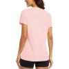 image:imageMAGCOMSEN Womens Workout Tops Short Sleeve Shirts UPF 50 Quick Dry Athletic Sun Protection Rash Guard for WomenPink