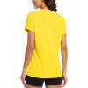 image:imageMAGCOMSEN Womens Workout Tops Short Sleeve Shirts UPF 50 Quick Dry Athletic Sun Protection Rash Guard for WomenYellow