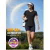 image:imageMAGCOMSEN Womens Workout Tops Short Sleeve UPF 50 Athletic Shirts Quick Dry VNeck TShirt Moisture Wicking Gym Tee01black