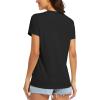 image:imageMAGCOMSEN Womens Workout Tops Short Sleeve UPF 50 Athletic Shirts Quick Dry VNeck TShirt Moisture Wicking Gym Tee01black