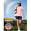 image:imageMAGCOMSEN Womens Workout Tops Short Sleeve UPF 50 Athletic Shirts Quick Dry VNeck TShirt Moisture Wicking Gym Tee02light Pink