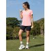 image:imageMAGCOMSEN Womens Workout Tops Short Sleeve UPF 50 Athletic Shirts Quick Dry VNeck TShirt Moisture Wicking Gym Tee02light Pink