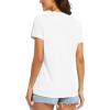 image:imageMAGCOMSEN Womens Workout Tops Short Sleeve UPF 50 Athletic Shirts Quick Dry VNeck TShirt Moisture Wicking Gym Tee03white