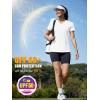 image:imageMAGCOMSEN Womens Workout Tops Short Sleeve UPF 50 Athletic Shirts Quick Dry VNeck TShirt Moisture Wicking Gym Tee03white