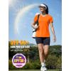 image:imageMAGCOMSEN Womens Workout Tops Short Sleeve UPF 50 Athletic Shirts Quick Dry VNeck TShirt Moisture Wicking Gym Tee05orange