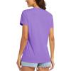 image:imageMAGCOMSEN Womens Workout Tops Short Sleeve UPF 50 Athletic Shirts Quick Dry VNeck TShirt Moisture Wicking Gym Tee06light Purple