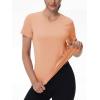 image:imageMAGCOMSEN Womens Workout Tops Short Sleeve UPF 50 Athletic Shirts Quick Dry VNeck TShirt Moisture Wicking Gym TeeApricot