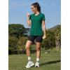 image:imageMAGCOMSEN Womens Workout Tops Short Sleeve UPF 50 Athletic Shirts Quick Dry VNeck TShirt Moisture Wicking Gym TeeJade Green