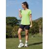 image:imageMAGCOMSEN Womens Workout Tops Short Sleeve UPF 50 Athletic Shirts Quick Dry VNeck TShirt Moisture Wicking Gym TeeLight Green
